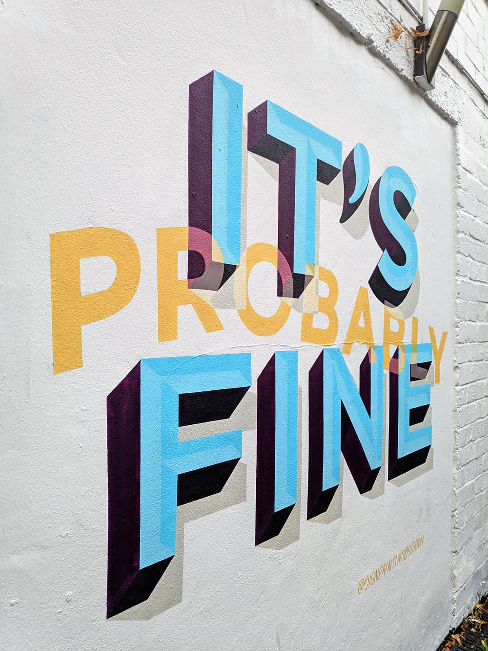it-s-probably-fine_cheltenham-paint-festival-2022_two-pigs_handpainted_mural