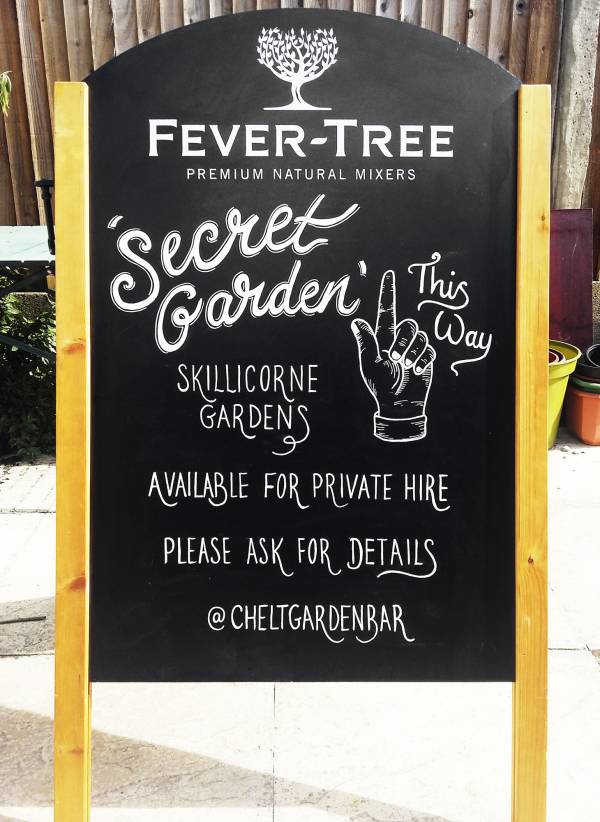 secret-garden-a-board-imperial-garden-bar-cheltenham-signwriting-handpainted